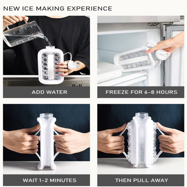 1 main 2022 ice ball maker kettle kitchen bar accessories gadgets creative ice cube mold 2 in 1 multi function container pot newest