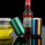 1 main ouvre bouteille de biere automatique en acier inoxydable magnetique pousser vers le bas vin biere soda ouvre bouchon accessoires de cuisine