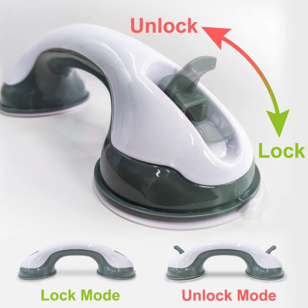 1 main poignee d39aide a la douche support antiderapant pour toilettes salle de bain barre d39appui sure ventouse a vide main courante