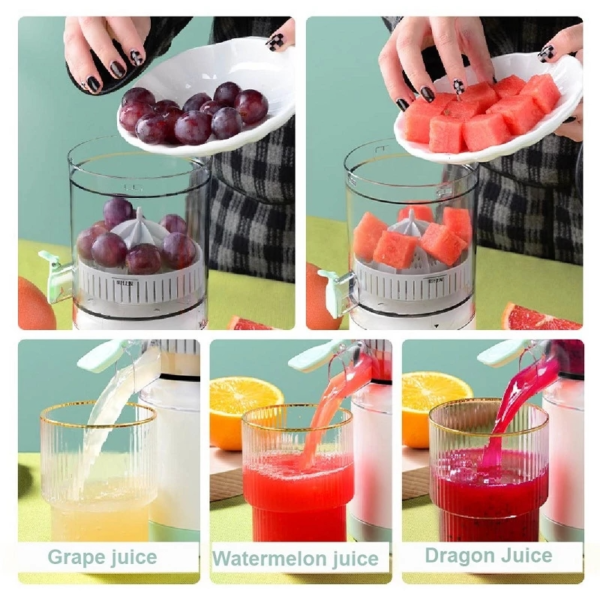 2 main 45w portable electric juicer multifunctional electric juicer machine cordless fruit juicer usb charging lemon orange squeezer