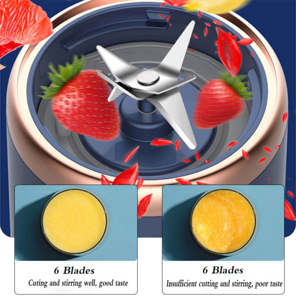 2 main presse agrumes electrique portable de 400ml presse agrumes pour smoothie et orange au citron avec chargeur usb 1