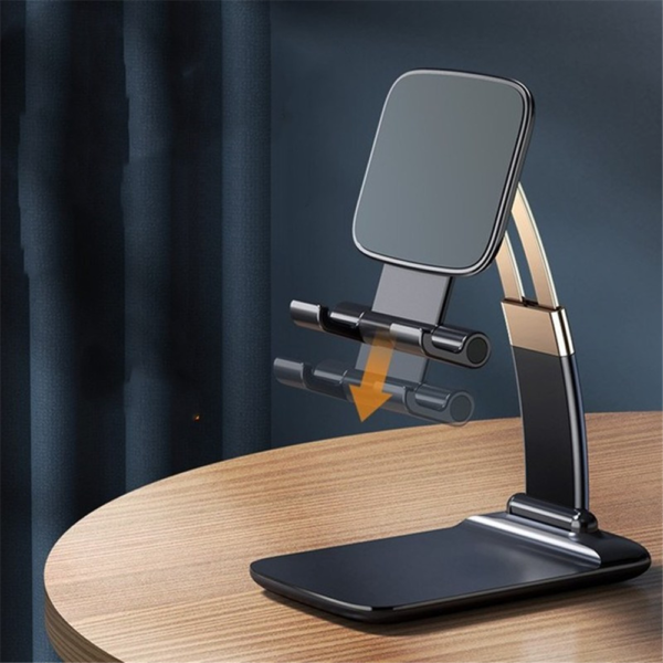 3 main cmaos support de bureau pliable pour telephone portable iphone 12 ipad accessoire de table en metal a gravite reglable pour xiaomi