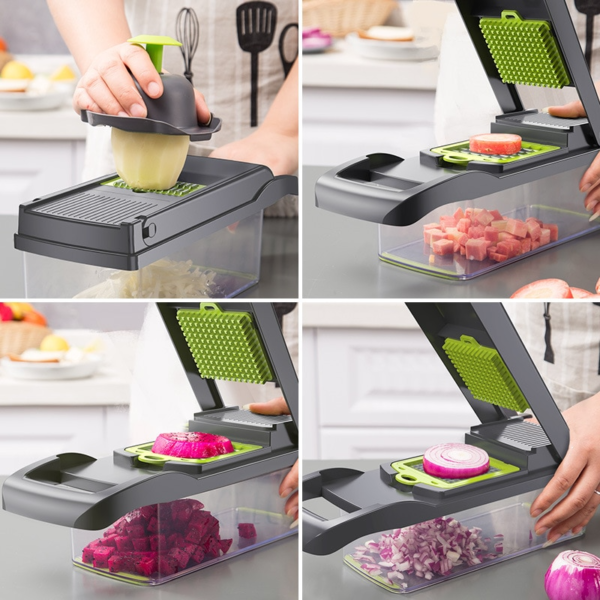 3 main konco multi functional vegetable fruits tool potato masher ricer vegetable mandoline slicer peeler cutter carrot shredder grater