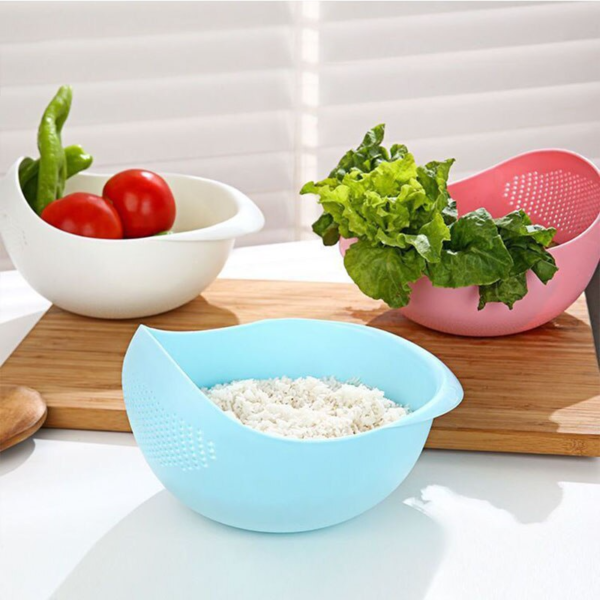 2 main rice washing filter strainer basket colander sieve fruit vegetable bowl drainer cleaning tools home kitchen kit kitchen tools