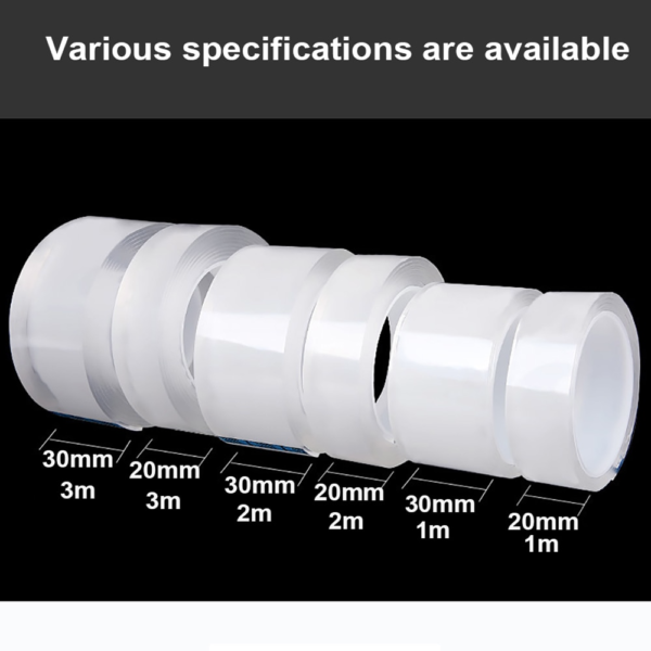 3 main 1 10m nano double sided tape heavy duty transparent adhesive strips strong sticky multipurpose reusable waterproof mounting tape