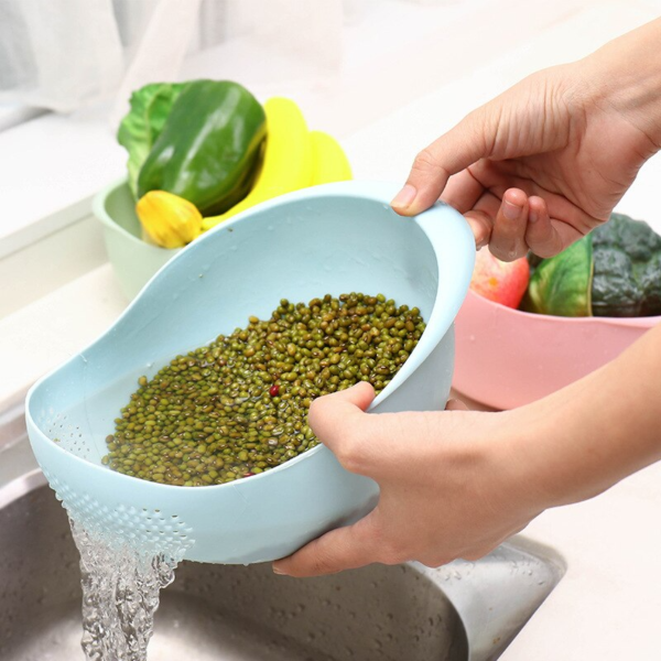 3 main rice washing filter strainer basket colander sieve fruit vegetable bowl drainer cleaning tools home kitchen kit kitchen tools