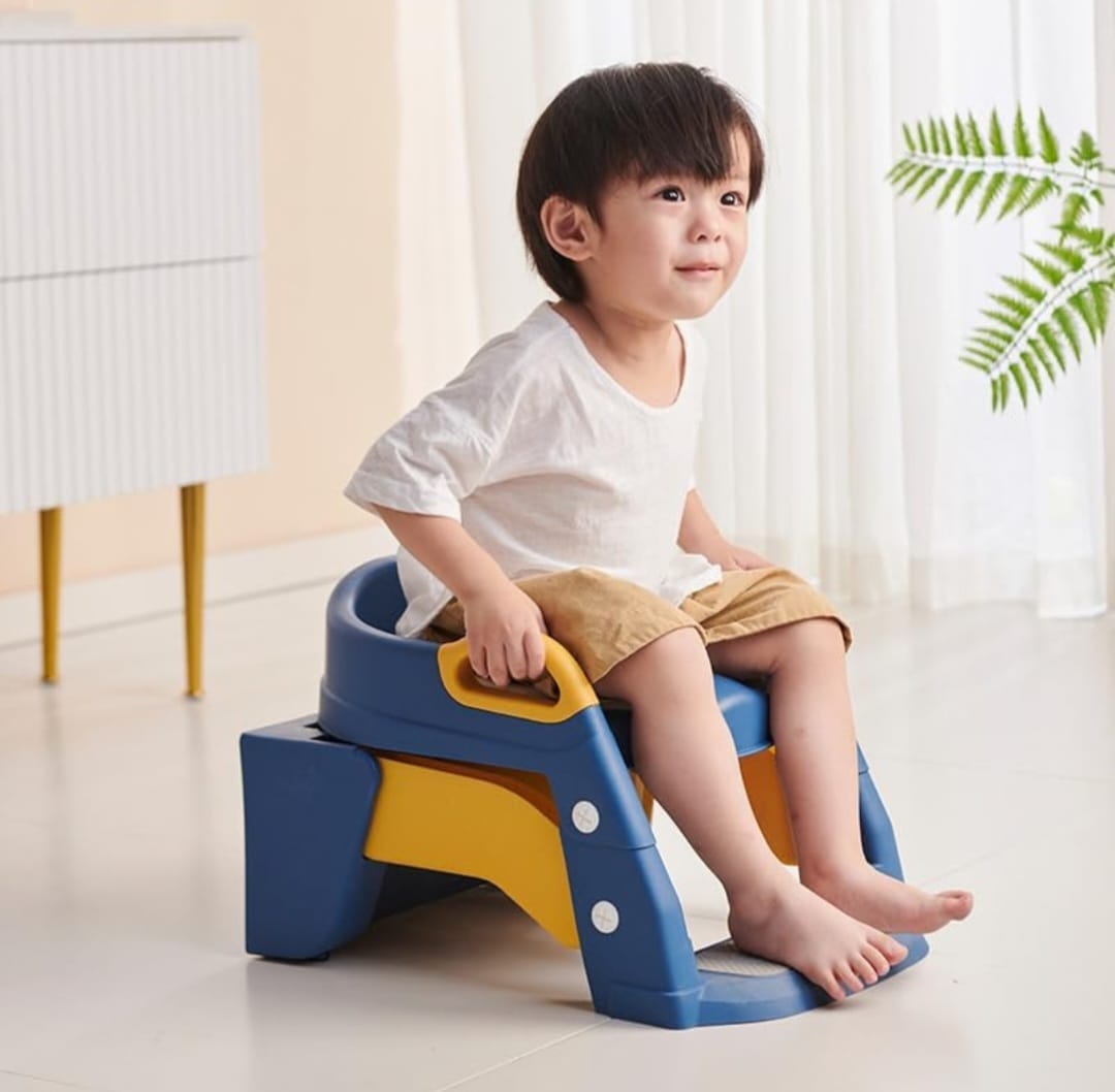 Toilet Boy and Girl Baby Toilet Folding Rack Step Stool Child Step Toilet Seat Ring Baby Potty Toilet